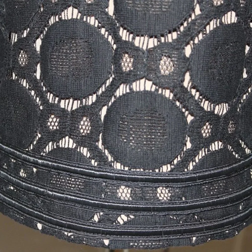 Tory Burch top size 2 Top Black lace unique top